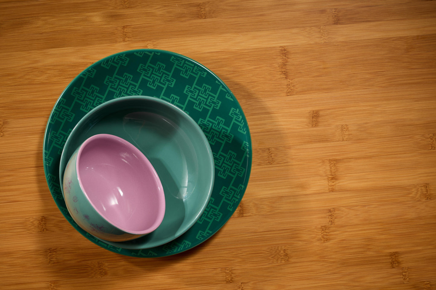 Small Bowl Set of 4. Heritage Sage & Lavender.