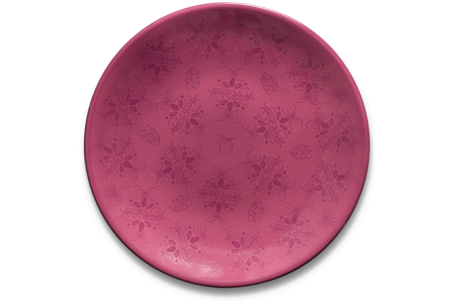 Nearly Perfect Large Plate Set of 4. WNT 24 Heritage Magenta & Lavender.